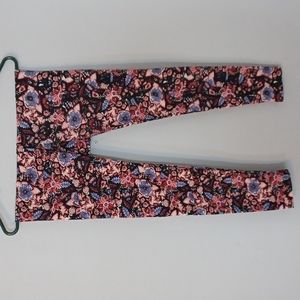 Womens lularoe flower leggings one size